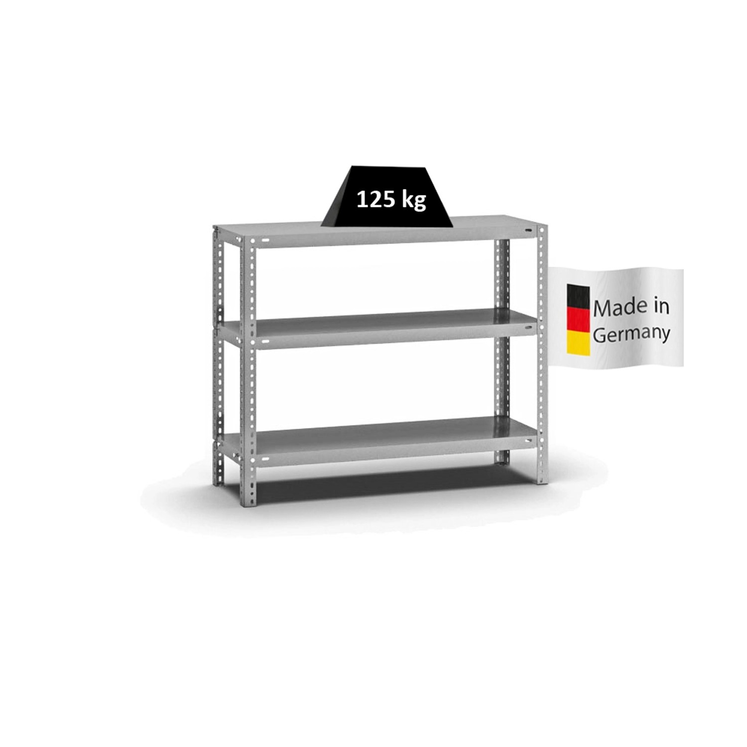 PROREGAL Fachbodenregal Schraubsystem Light-Duty Grundregal HxBxT 80 x 100 günstig online kaufen