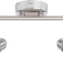 Brilliant LED-Spotrohr Sanny, 2-flammig, Eisen/Chrom, für flexible Innenraumbeleuchtung.