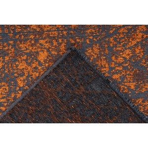 MeGusta Kurzflor Teppich Cristina, 120x170 cm, orange-grau, im modernen Used-Look.
