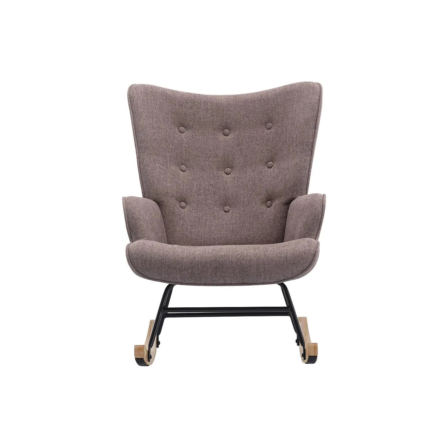 Vente-unique Schaukelstuhl Elmina Taupe 86 cm