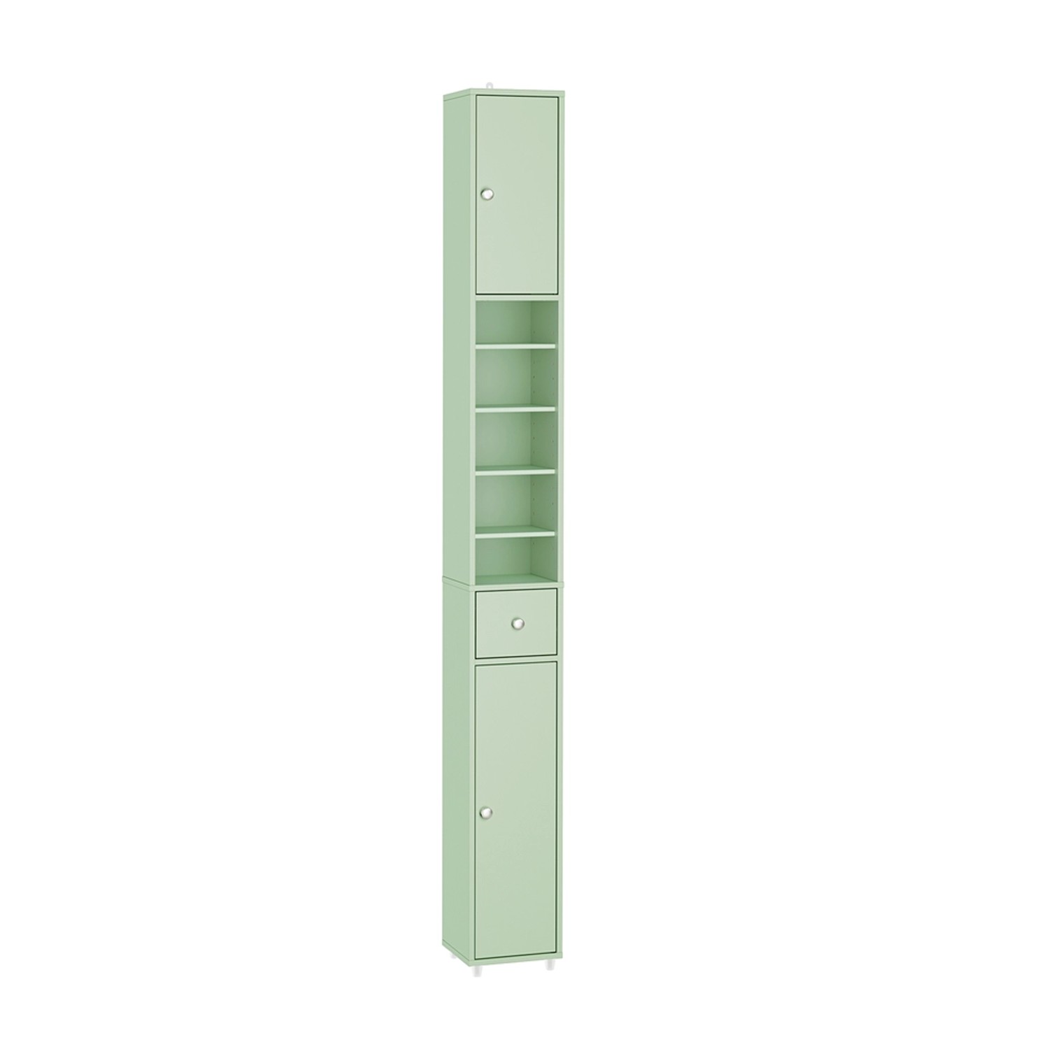 SoBuy Badezimmerschrank Hochschrank Badregal mit 6 Einlegeböden 20x180x20cm günstig online kaufen