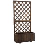 Outsunny Garten-Bett Tannenholz Braun 72,5L x 31,5B x 149,5H cm