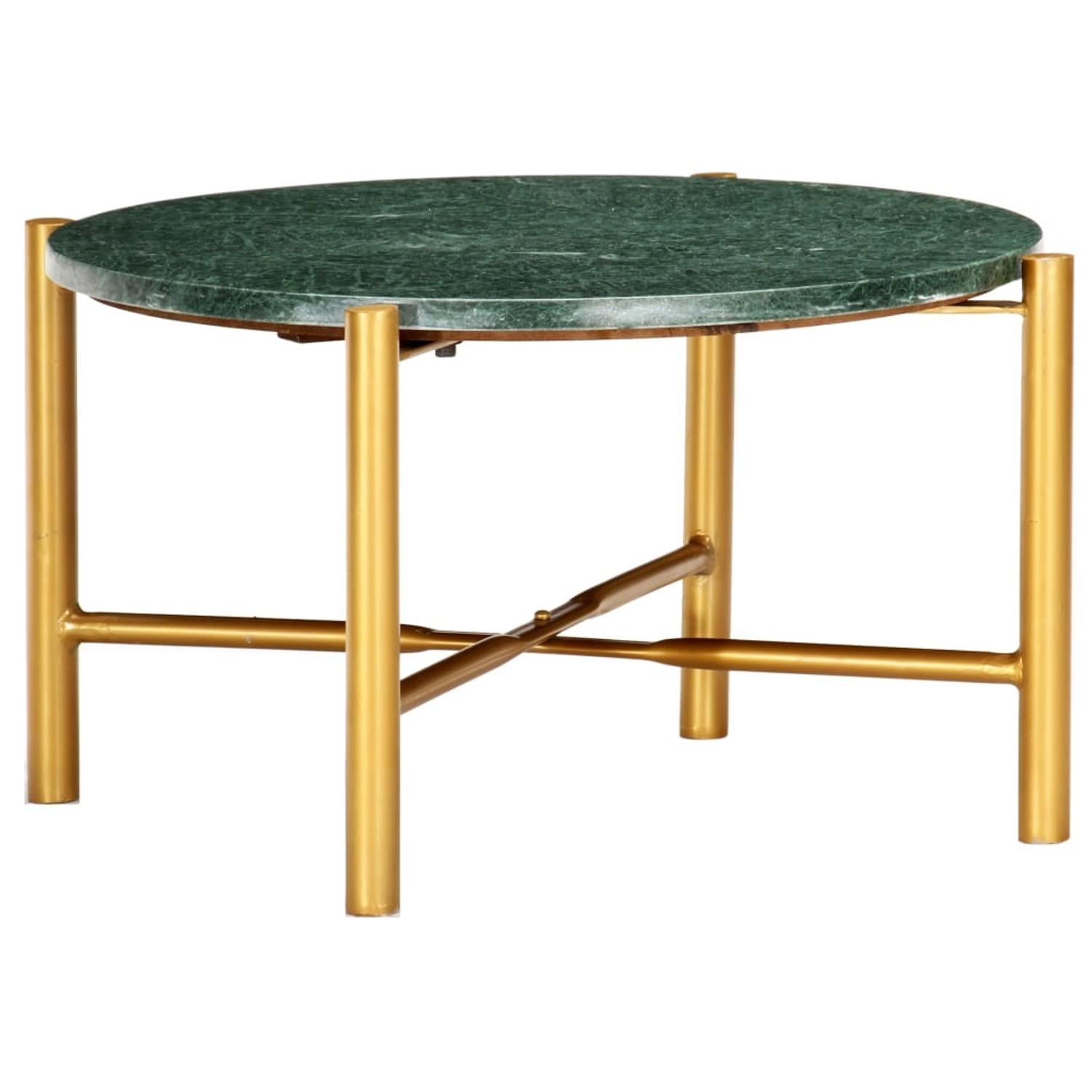vidaXL Couchtisch Grün 60×60×35 cm Echtstein in Marmoroptik 286450 günstig online kaufen