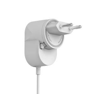 Yale Netzteil für Smart-Camera Video-Türklingel mit 8 m Kabel, weiße Ausführung.