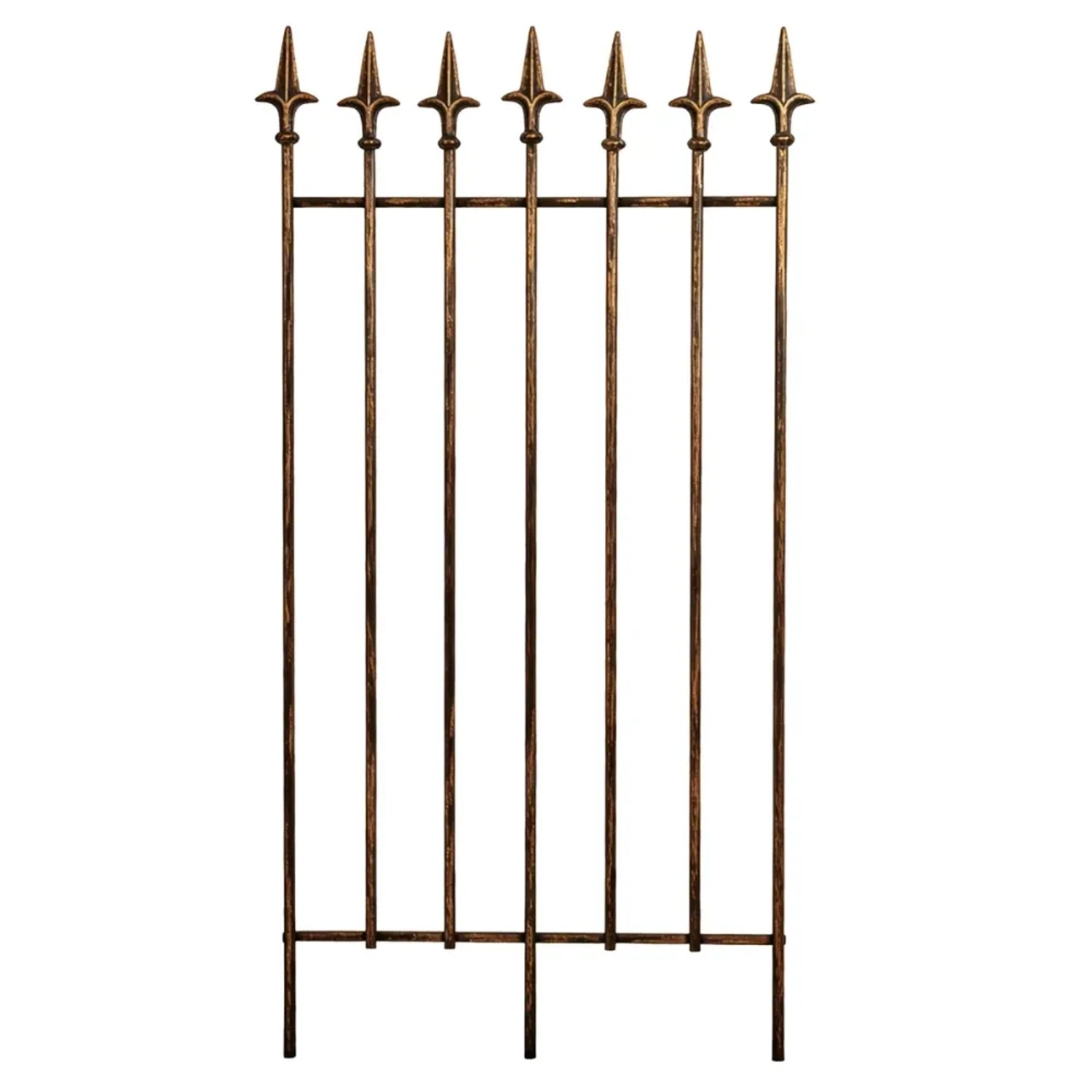 DELUKE Rankgitter FREYA 50x0,7x100cm Metall Bronze Rankhilfe Kletterpflanzen Gartendekoration