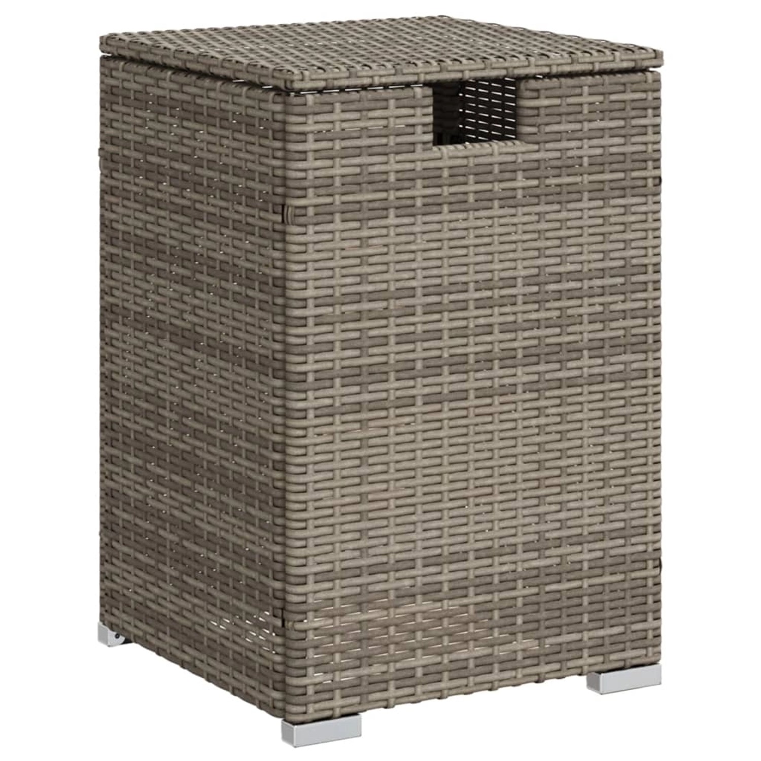 vidaXL Propan-Tank-Verstecktisch Grau 40x40x60 cm Poly Rattan 366296 günstig online kaufen