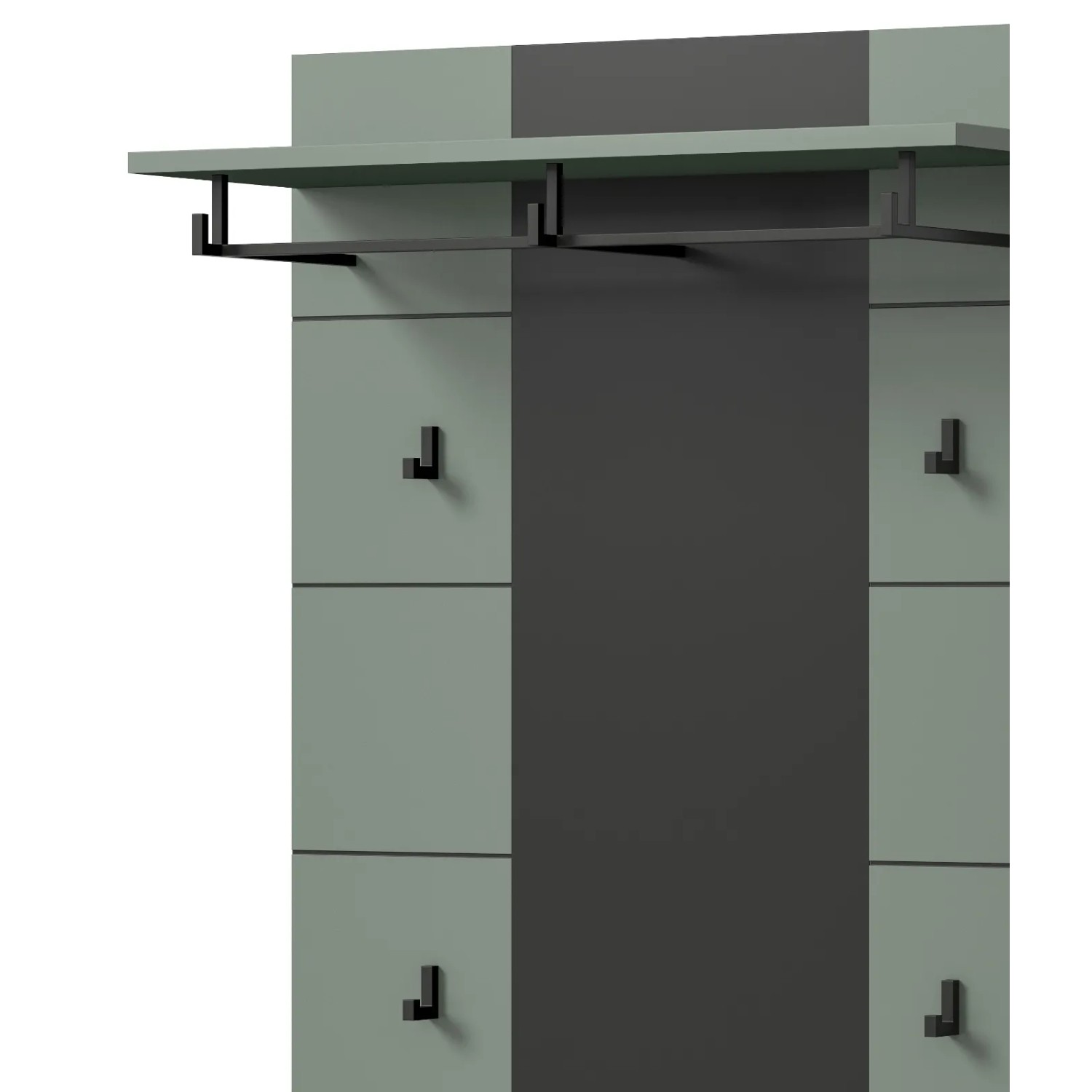 Inn.Furn Garderobenpaneel in Salbei und Grau 80 x 141 cm Cooper_4