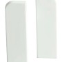 Weiße Endkappen 15x10x58 mm für Laminat & Parkett, 2er-Set.