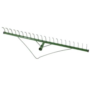 Galaflor Heurechen mit 22 Zinken, grün pulverbeschichtet, für Heu und Gartenabfälle.