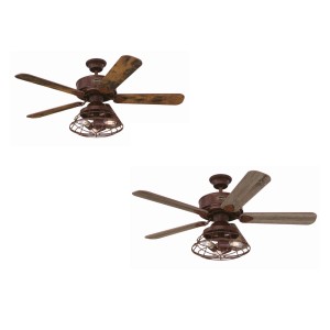 WESTINGHOUSE Deckenventilator Barnett Braun, 122cm, mit LED und Fernbedienung.