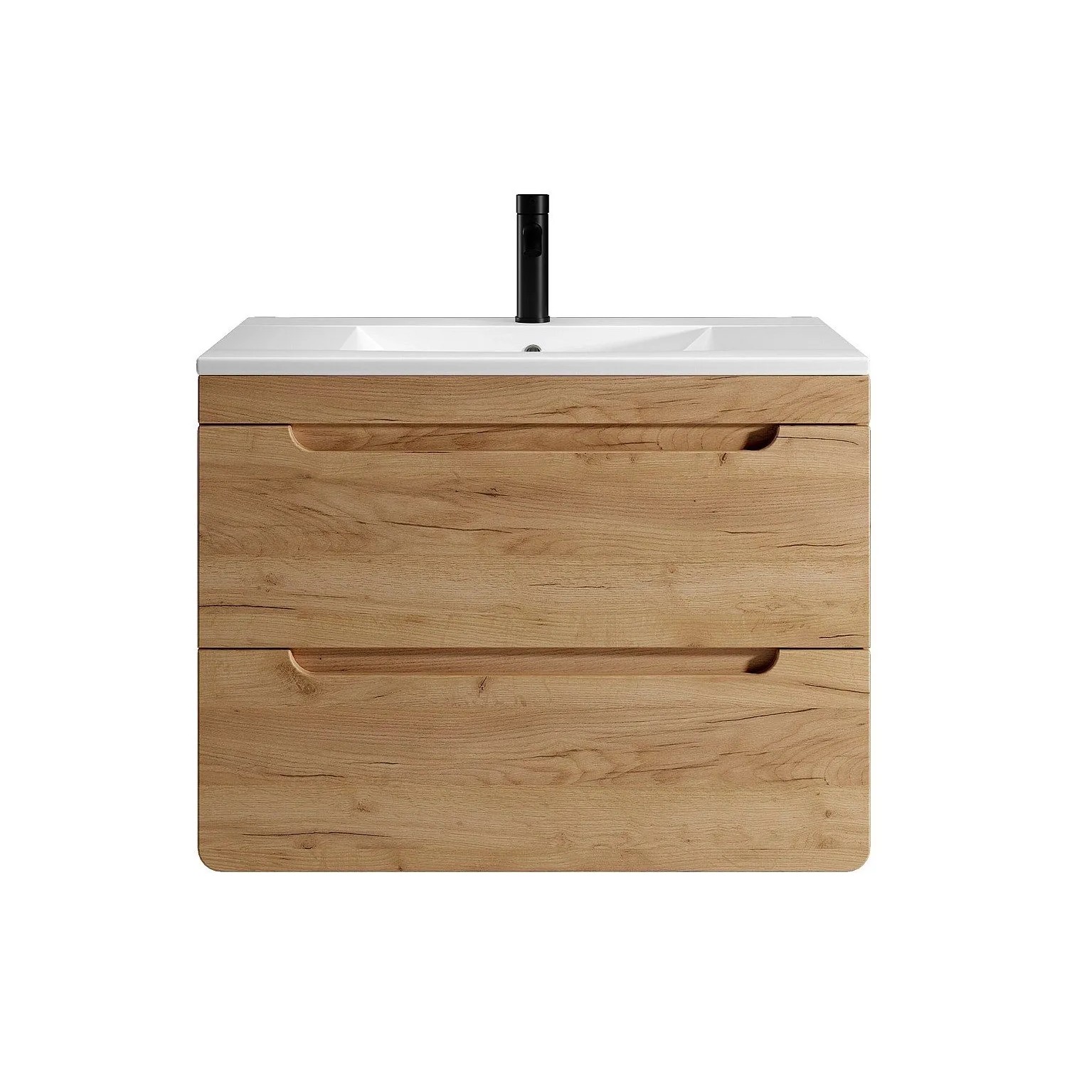 Vente-unique Einzelwaschtisch Aruba Naturfarben Hell 80 cm