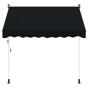 vidaXL Manuell Einziehbare Markise Schwarz 150 cm 42037038