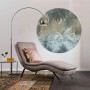 Komar Vlies Fototapete Exotic Jungle, selbstklebend, Ø 125 cm, mit Dschungelmotiv im Wohnraum.