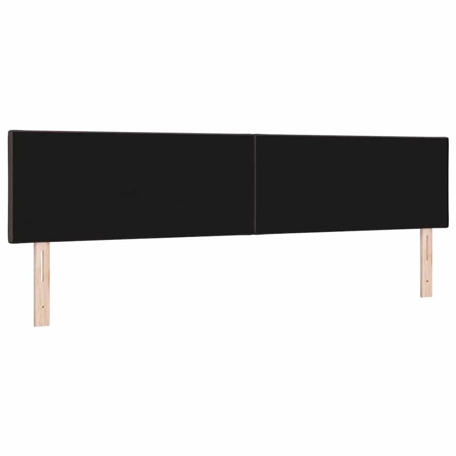 vidaXL Kopfteil mit Kopfteil Dunkelbraun 200 cm Kunstleder 42007283