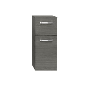 Pelipal Bad-Hängeschrank Serie 4010, Graphit, 30 cm breit. Hängender Badezimmerschrank mit zwei Türen und Griffen.