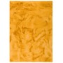 Pergamon Luxus Fellteppich Plush Curry, 160x230cm. Weicher, curryfarbener Kunstfellteppich.