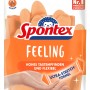 Spontex Feeling Haushaltshandschuhe, Gr. 8-8,5, Naturkautschuk, orange.