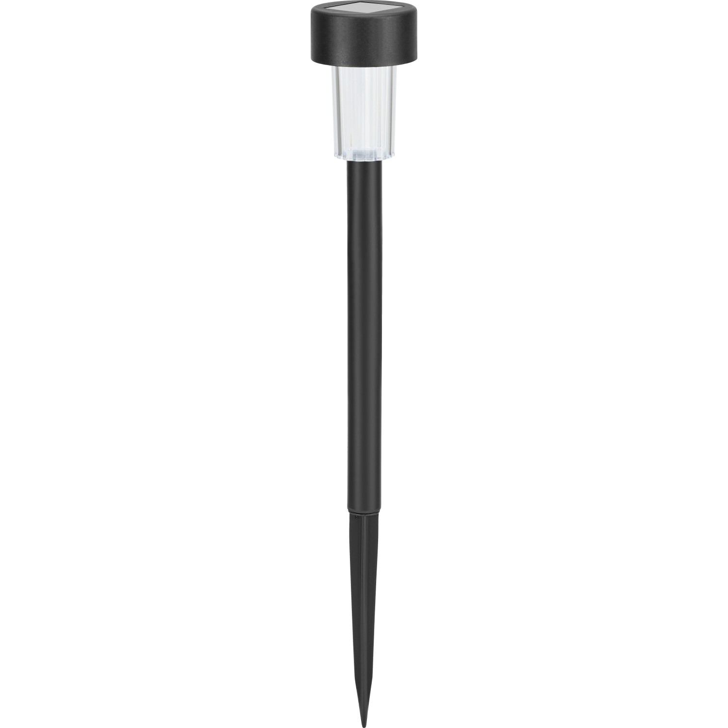 Schwarzer Solar-LED-Gartenspieß, 8er Set, Ø 5,5x40cm, für Außen-Dekobeleuchtung.