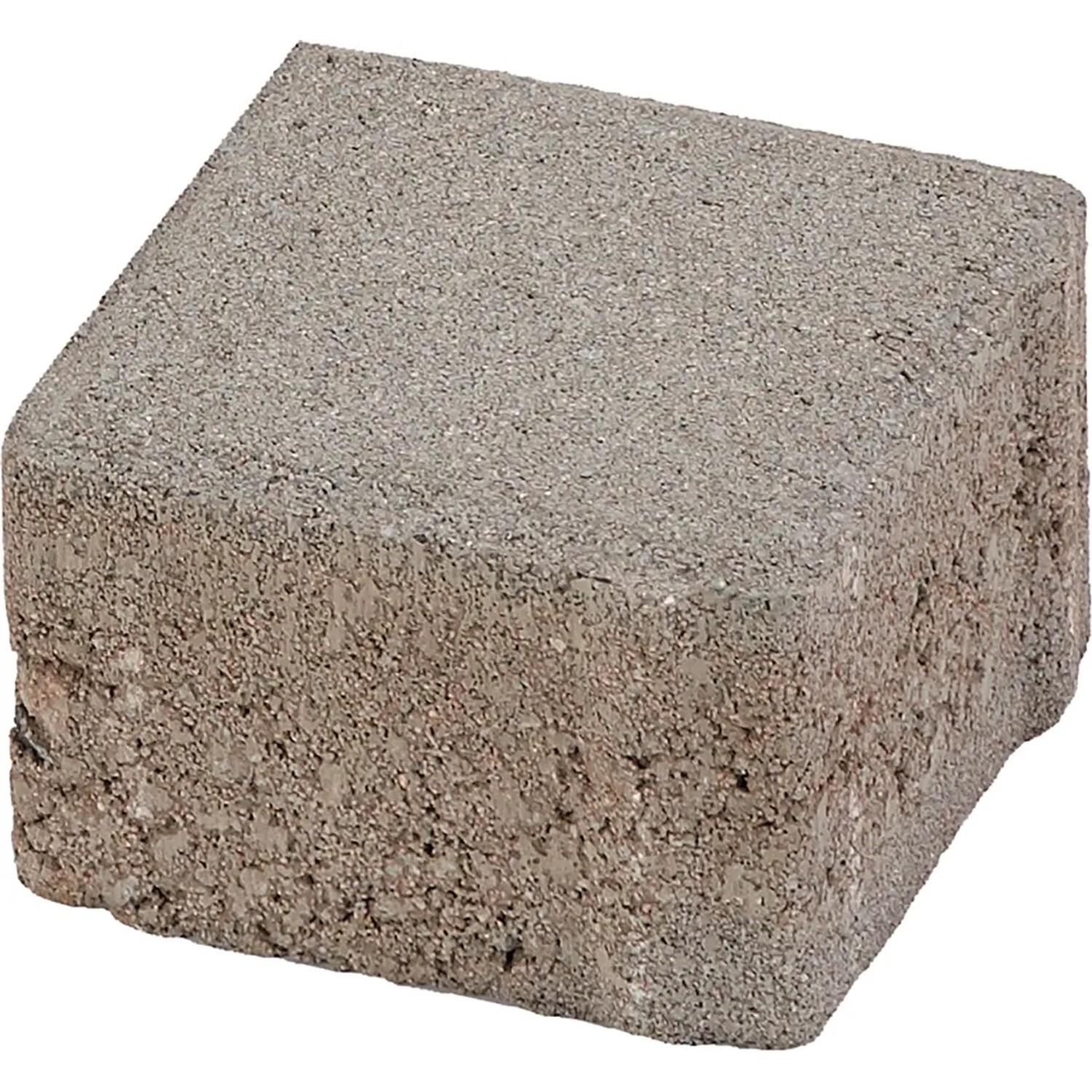 Quadratischer, grauer Beton Pflasterstein, 10x10x6 cm, für Wege und Einfahrten.