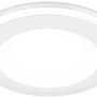 Weißer, runder Trio LED Einbauspot Aura, 5W, 450 Lumen. Deckenleuchte für Innenräume.