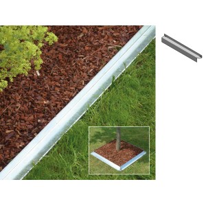 Bellissa Rasenkante Comfort, verzinkt, 118 cm, zur Raseneinfassung und Beetbegrenzung.
