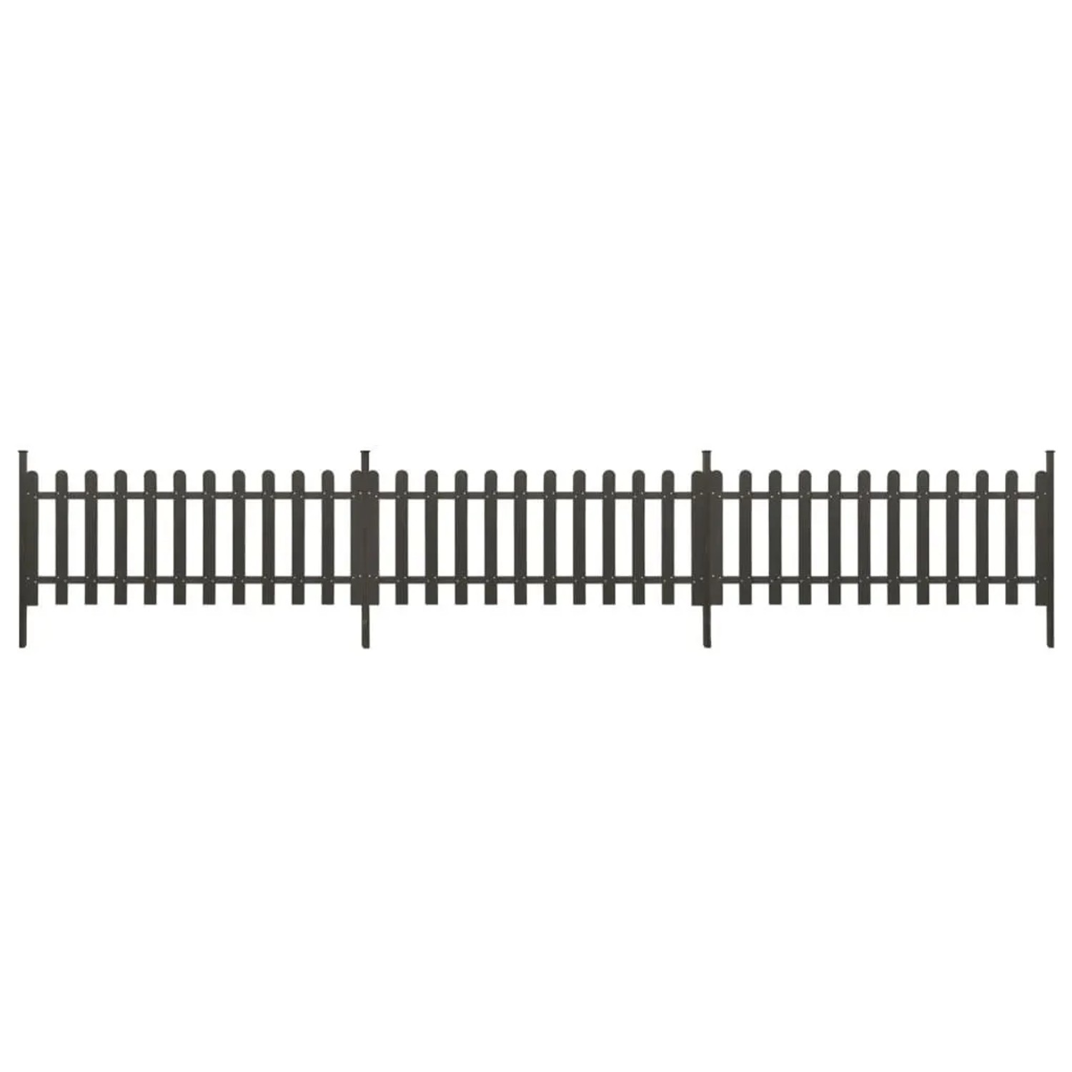 vidaXL Lattenzaun mit Pfosten 3 Stk, WPC 614x80 cm 318090 günstig online kaufen