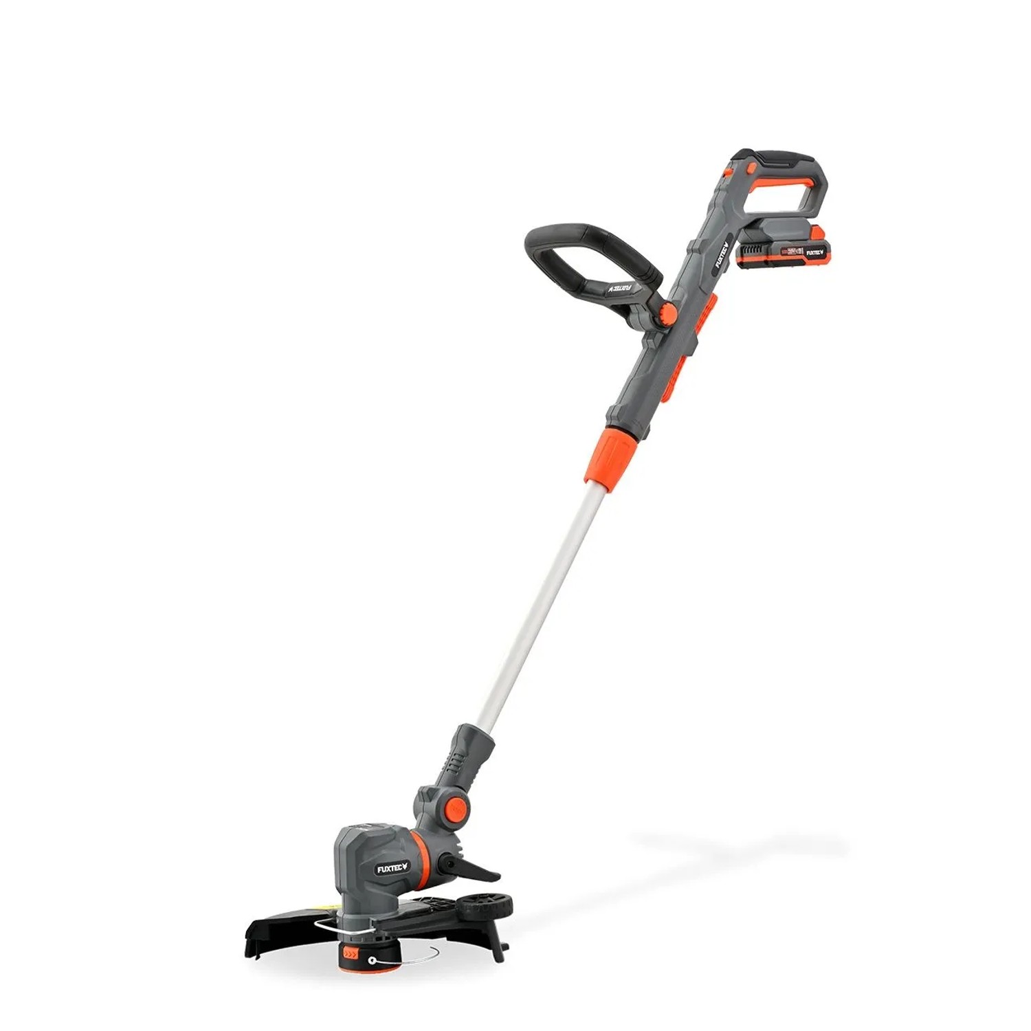 FUXTEC 20V Akku Rasentrimmer FX-E1RT20PRO Drehbarer Schneidkopf Teleskopstiel Fadenund Messer