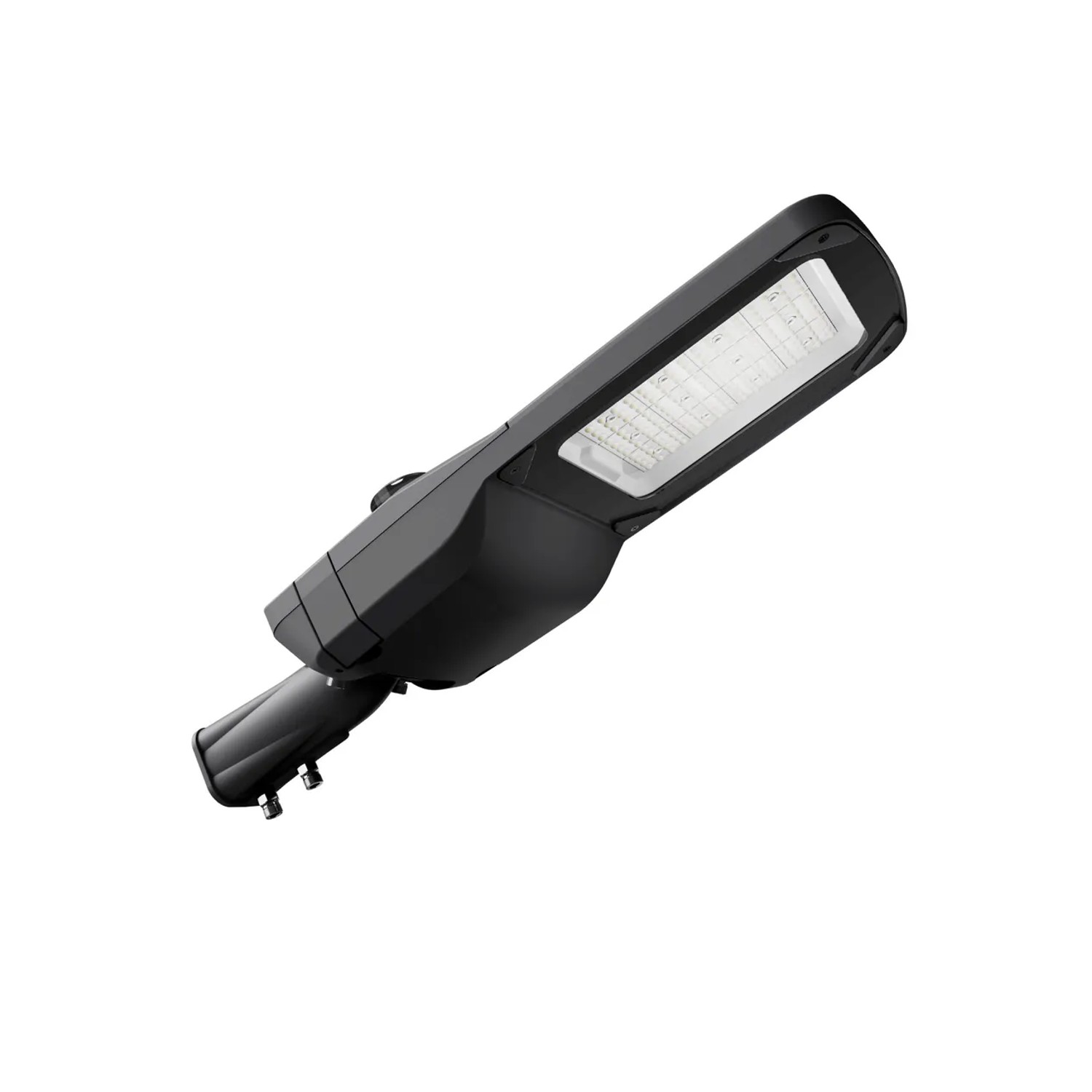 ENOVALITE LED Straßenleuchte Dimmbare Straßenlampe 80W 12000lm 5000K Neutralweiß Parkplatzleuchte IP66 IK08 Profi Mastleuchte LUMILEDS LED