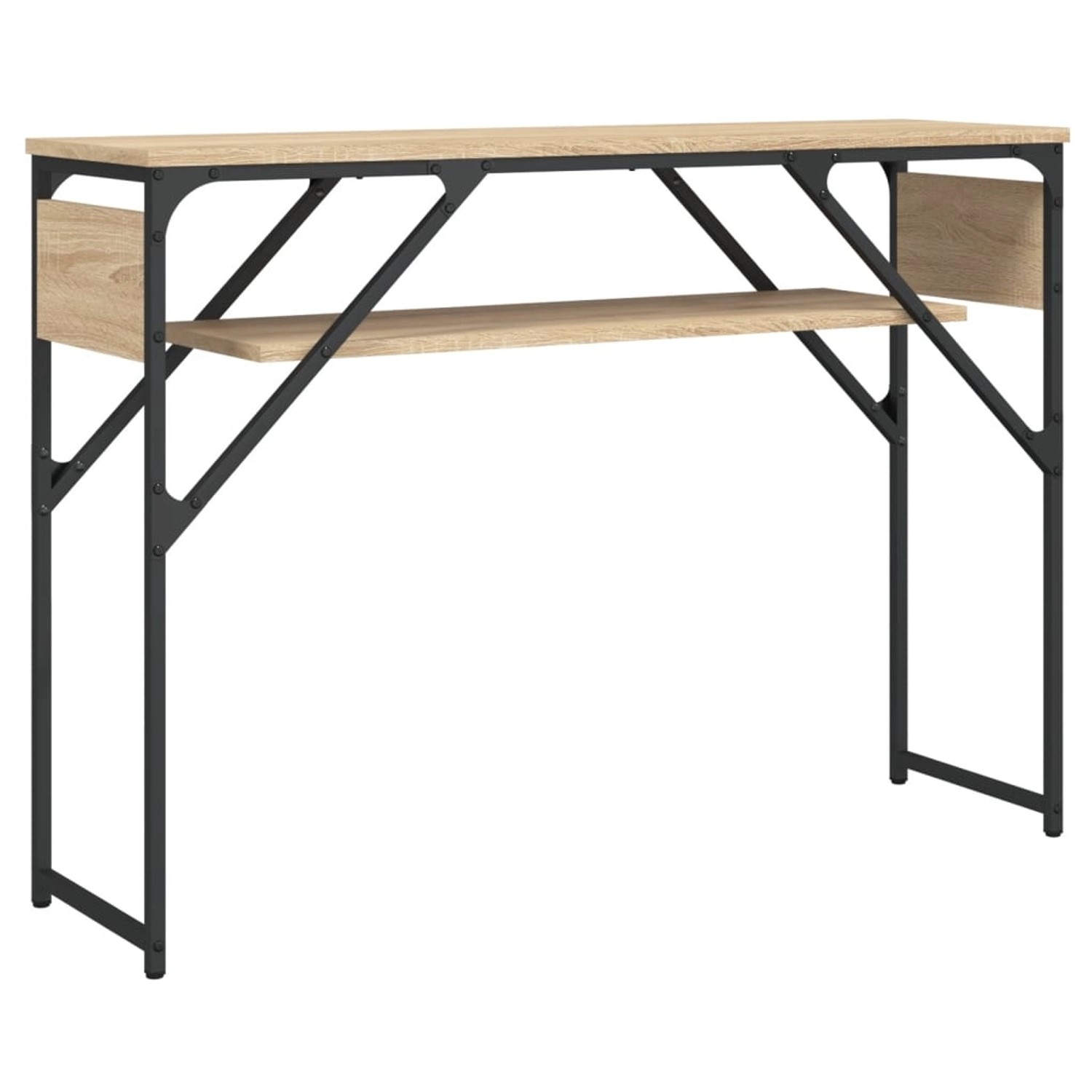 vidaXL Konsolentisch mit Ablage Sonoma-Eiche 105x30x75cm Holzwerkstoff 8377 günstig online kaufen