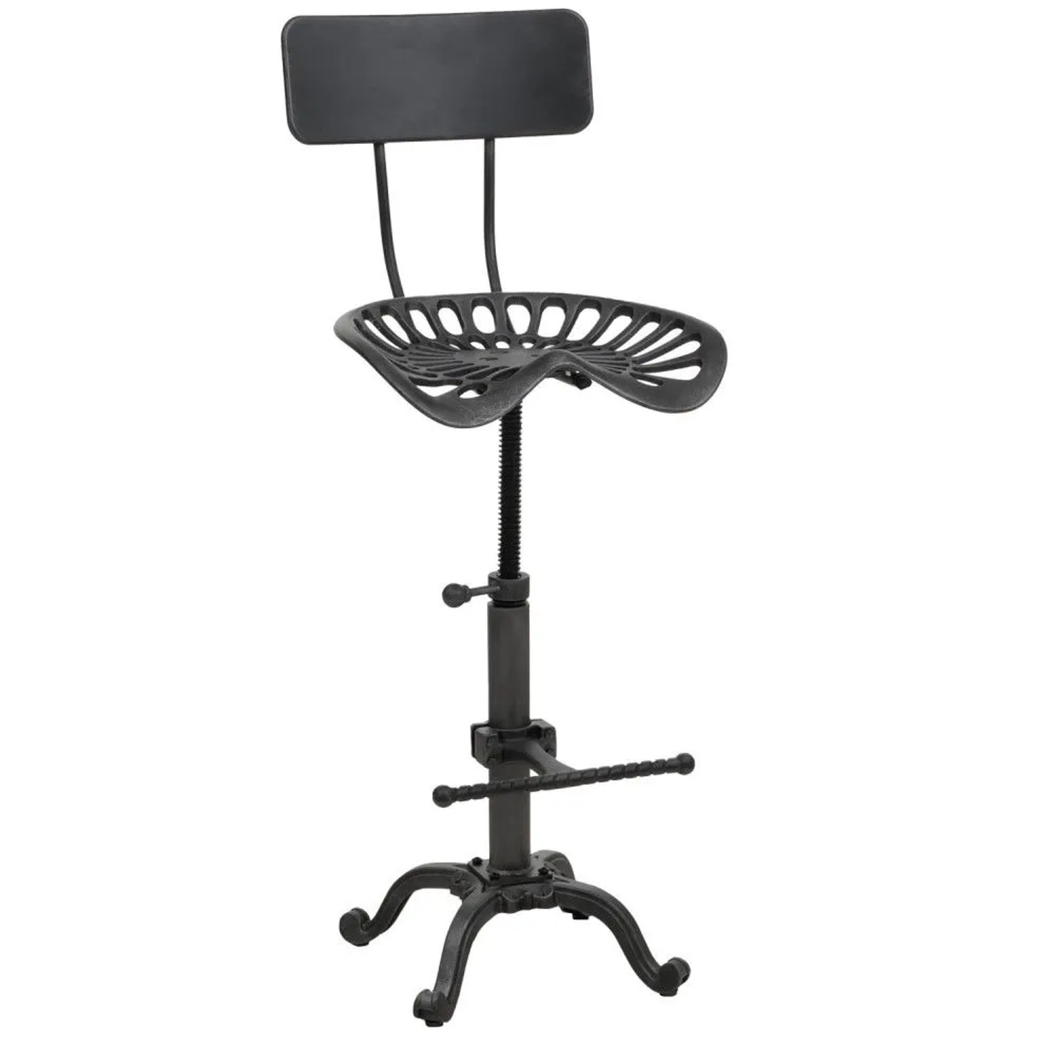 MCW Barhocker N26 Schwarz-silber
