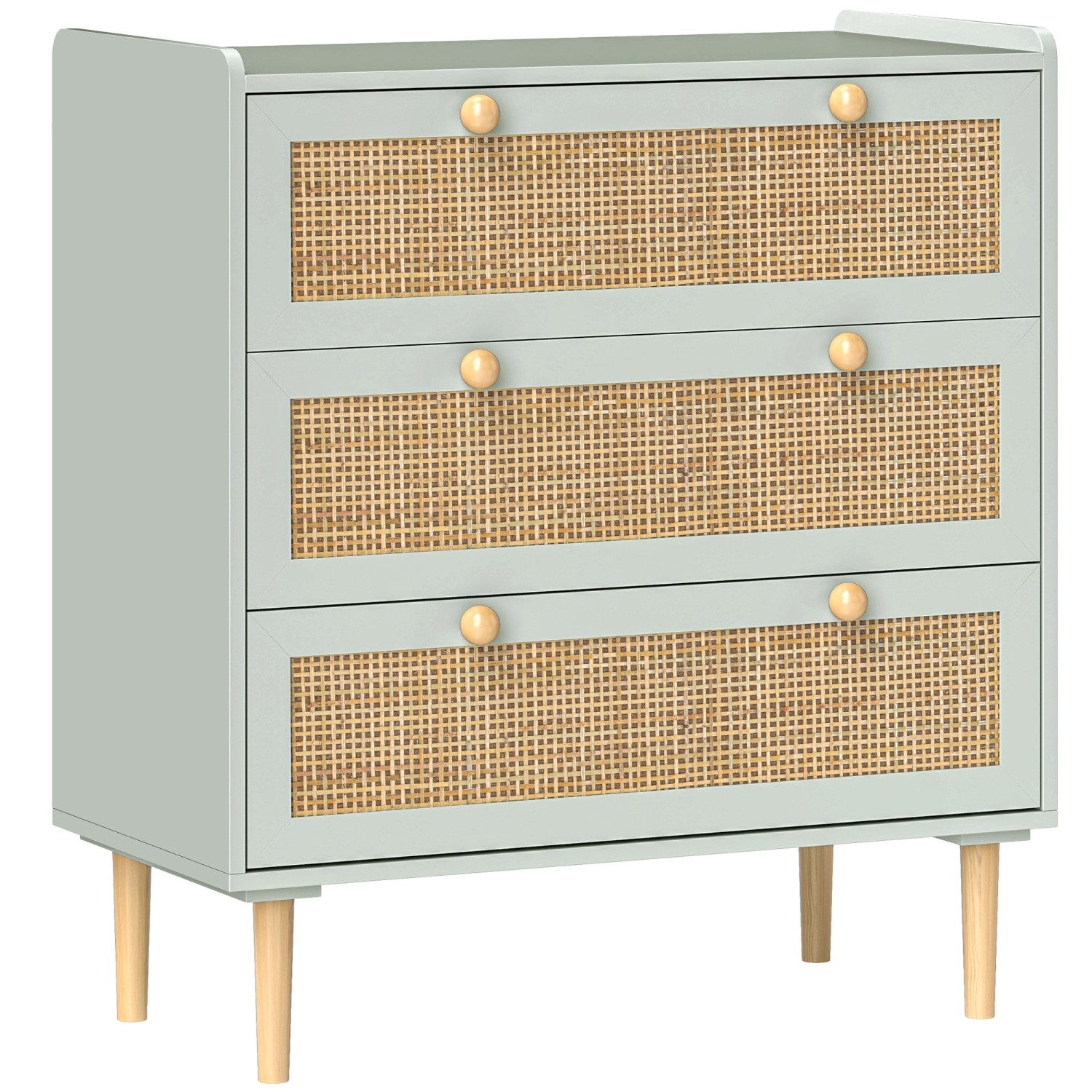HOMCOM Kommode Beistellschrank MDF 80L x 40B x 87,5H cm