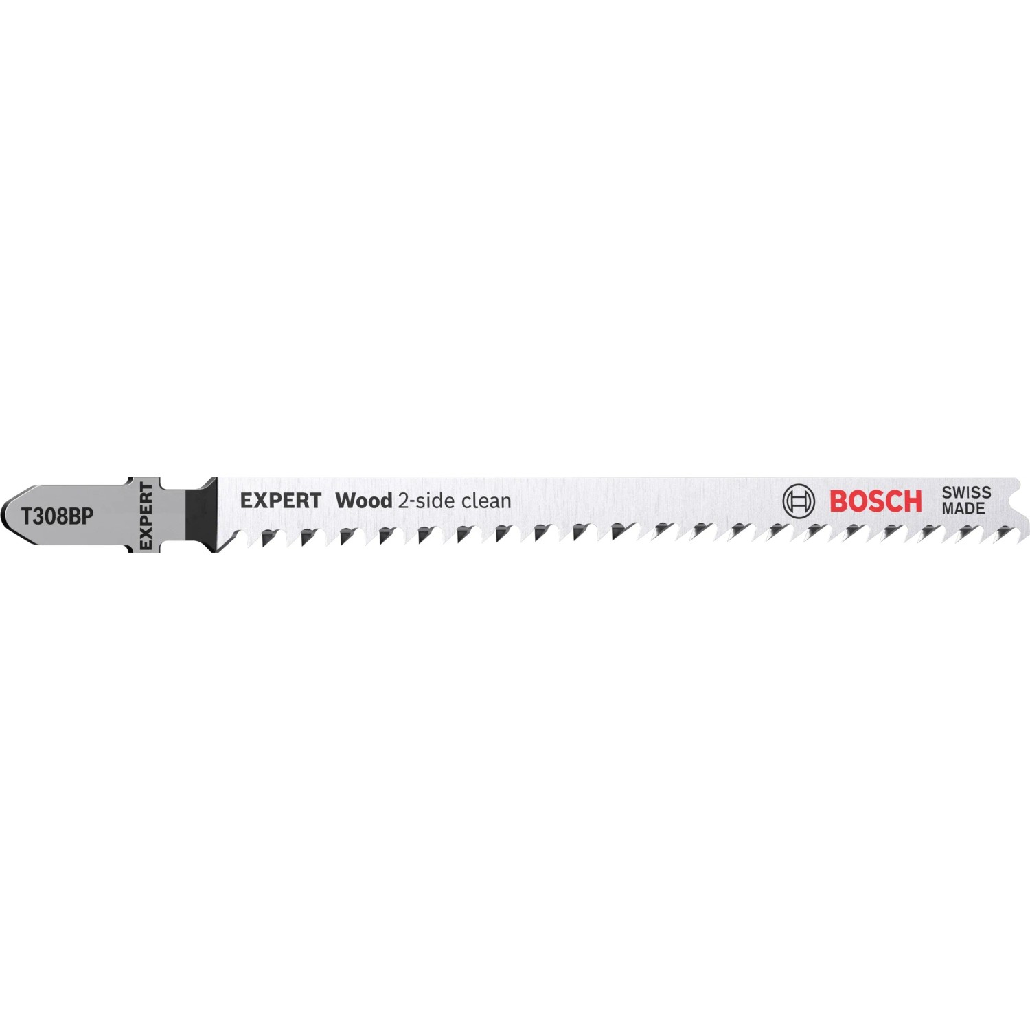 Bosch Expert T308BP Stichsägeblatt für Holz, 5er-Pack. Geeignet für ausrissfreie Schnitte.