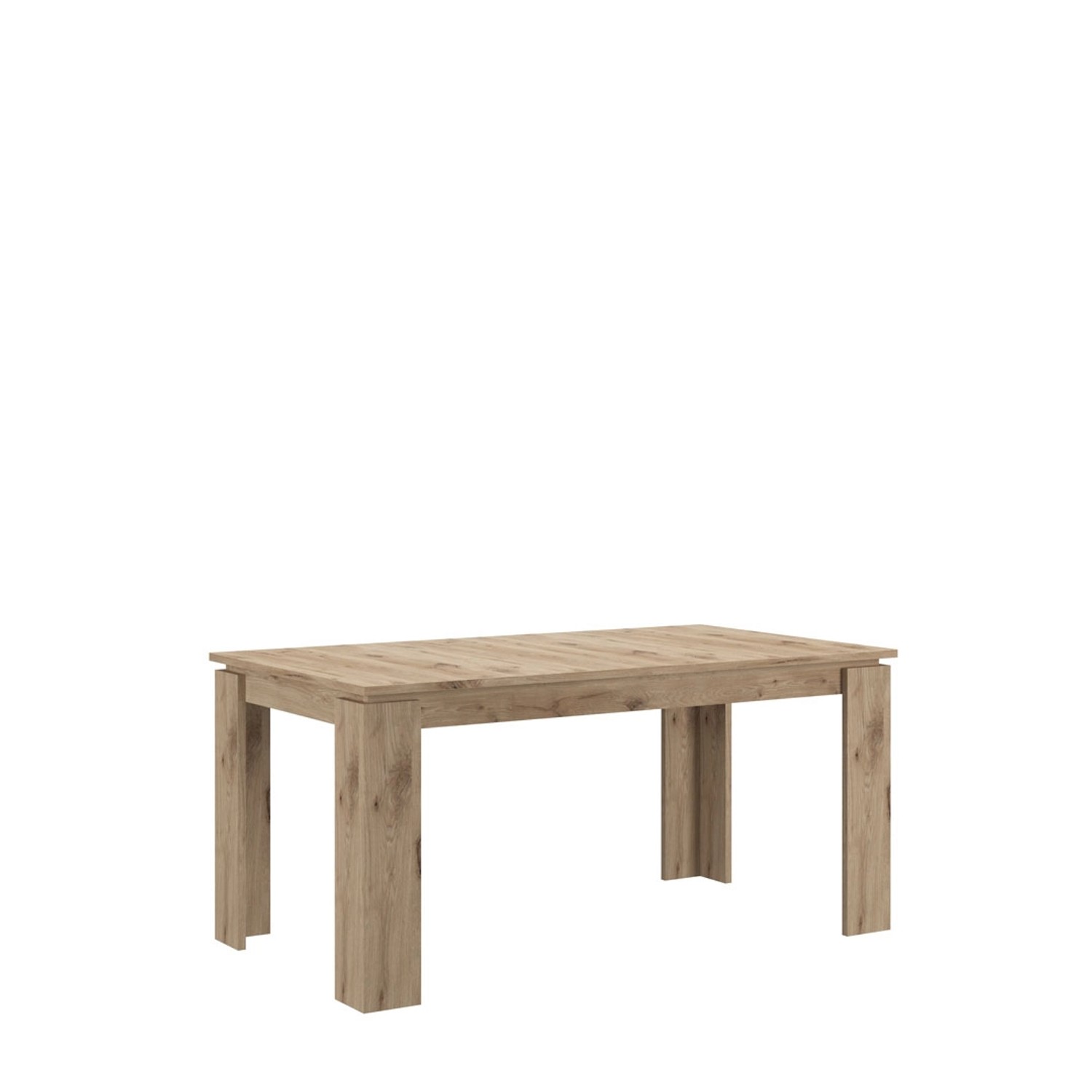 ebuy24 Titan Esstisch 160/200 cm inkl Zusatzplatten Eiche Dekor günstig online kaufen