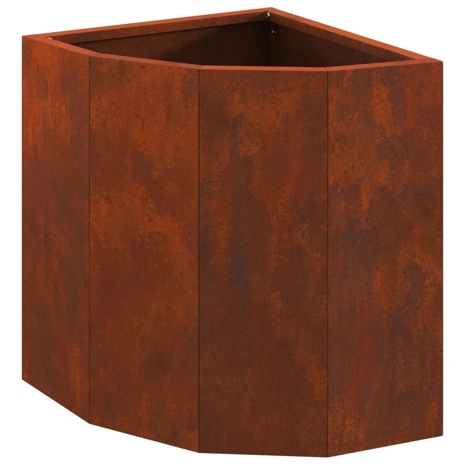 vidaXL Eckpflanzer Rostig 30 x 30 x 35 cm Wetterfeststahl 883660
