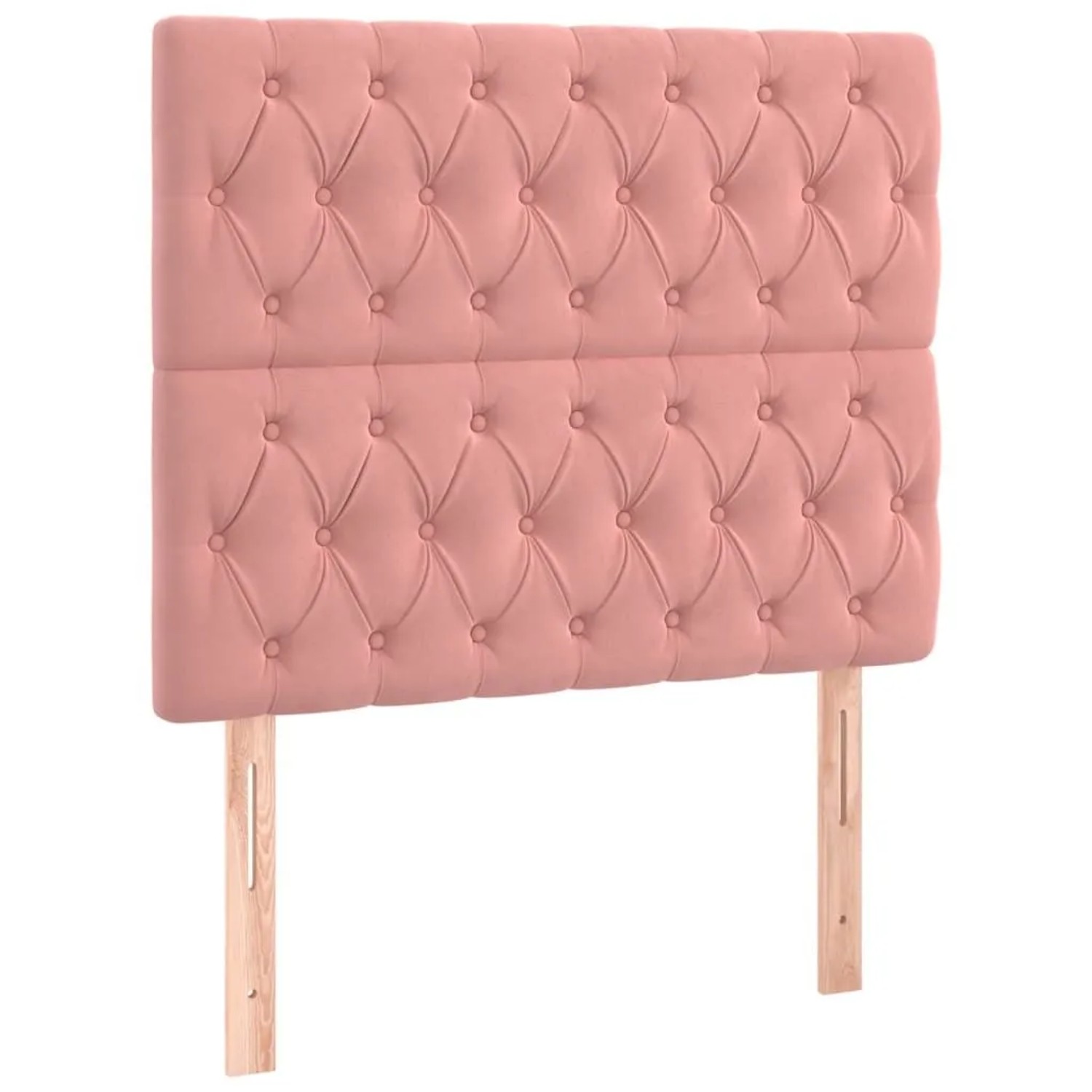 vidaXL Kopfteil Rosa 90x7x118/128 cm Samt 3116709