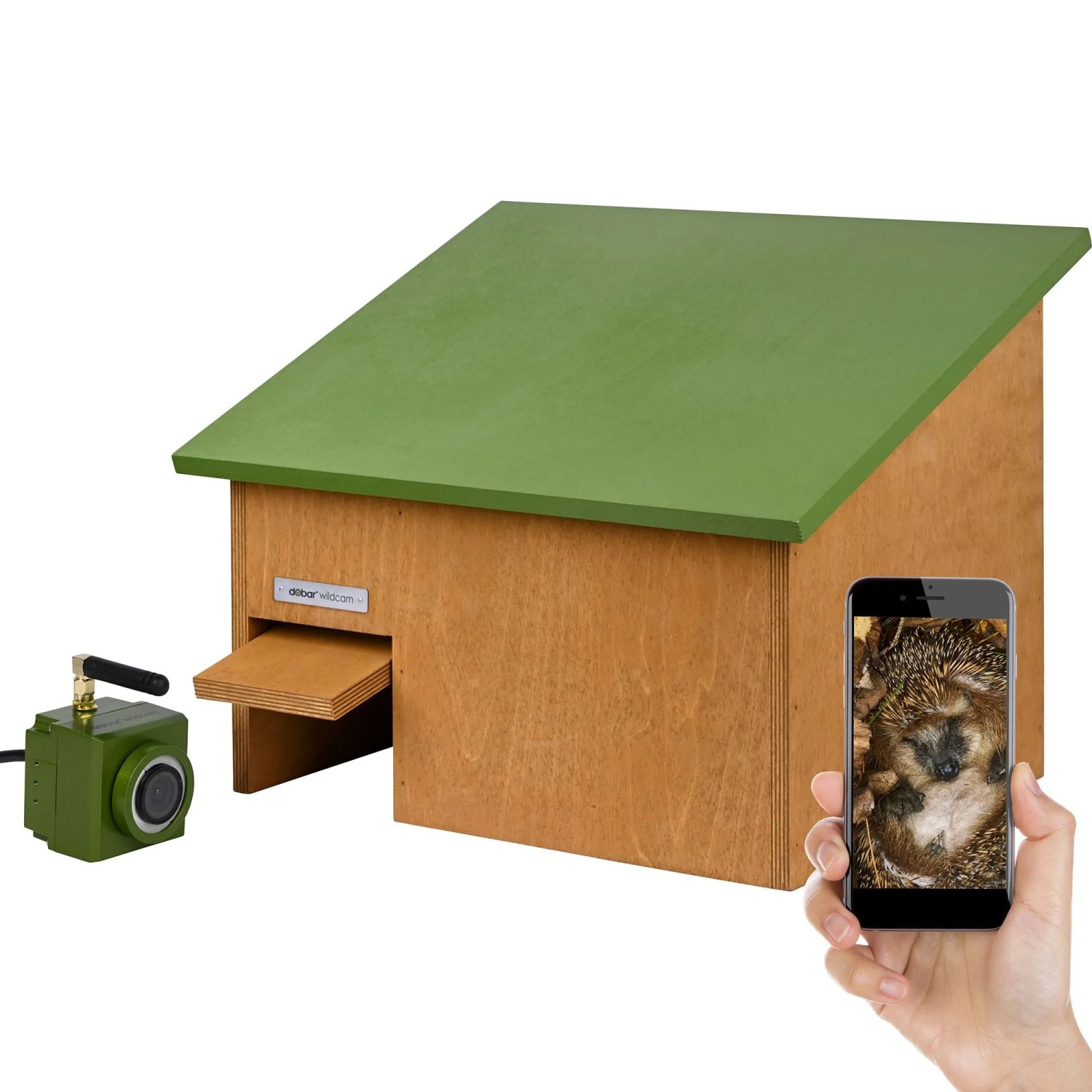 Dobar Igelhaus Digi inkl. Kamera und App 40 cm x 32 cm x 31 cm FSC®