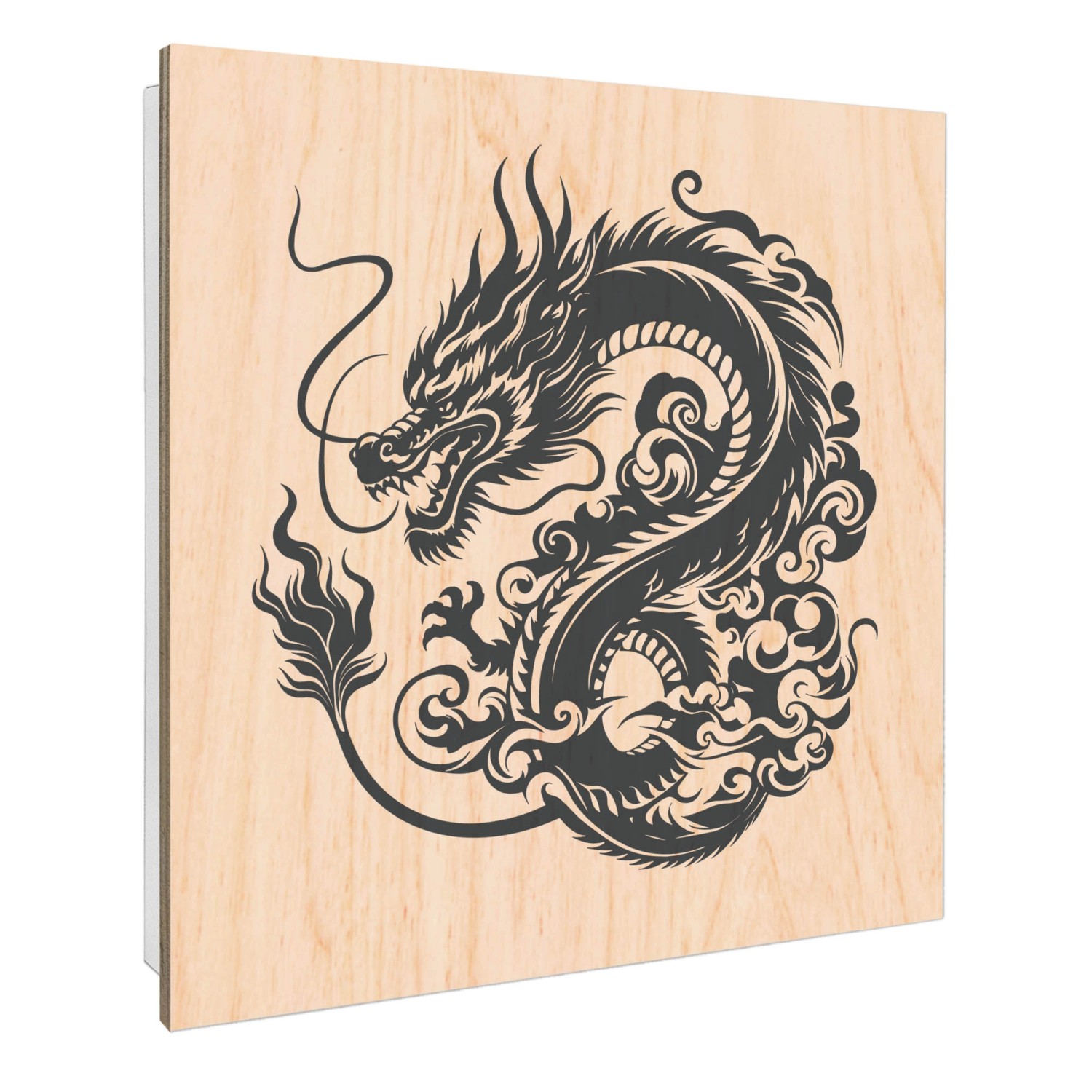 Banjado Großer Schlüsselbox Holz 30x30cm Weiß Scharnier Rechts 50 Haken Sch günstig online kaufen