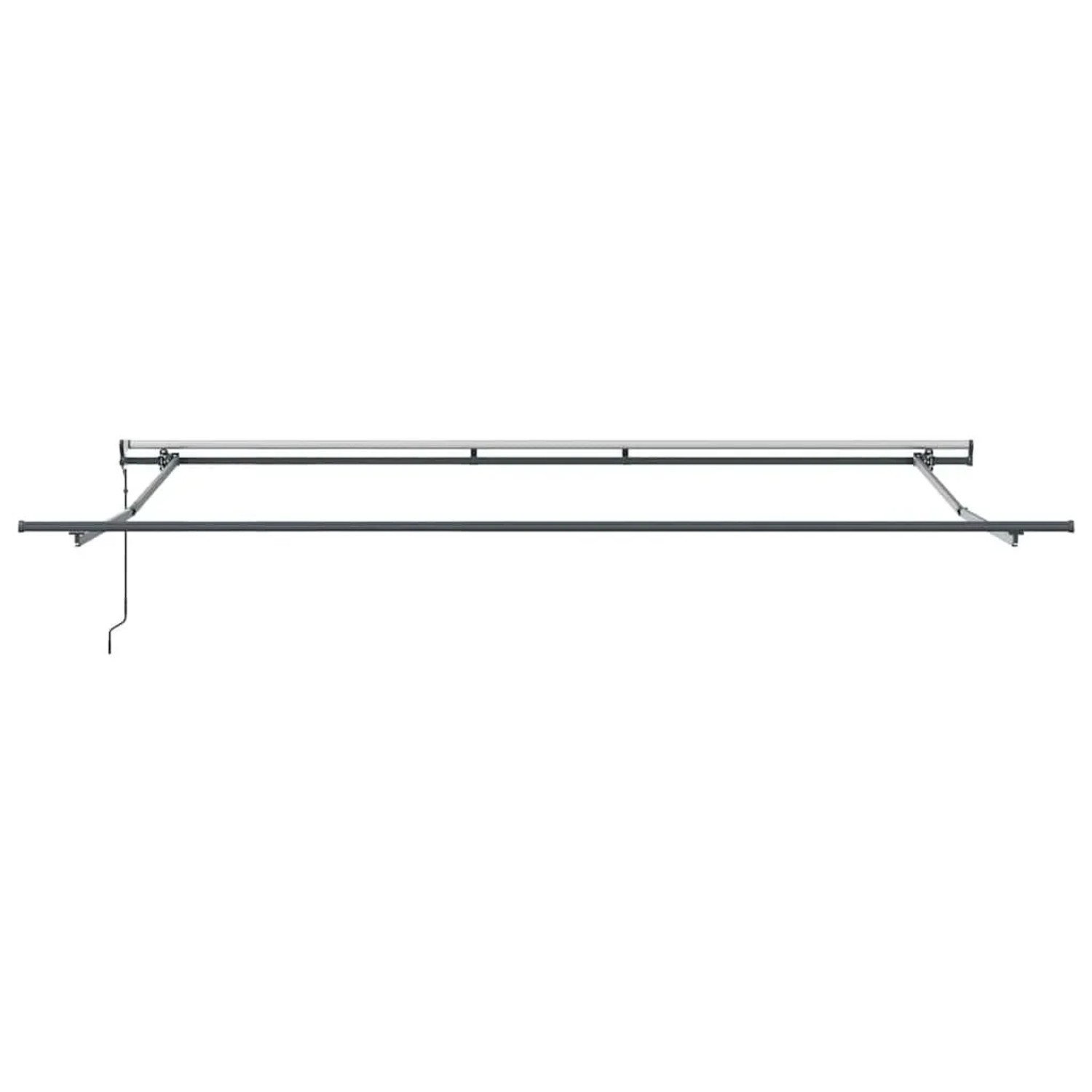vidaXL Markisen-Gestell aus Aluminium, einziehbar, mit Kurbelmechanismus für Terrassen.
