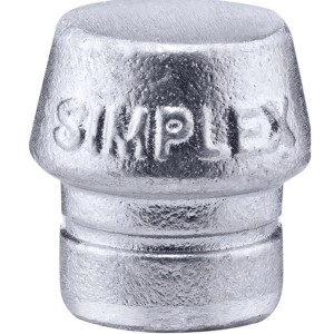 Halder Simplex Ersatzeinsatz Weichmetall Silber 30mm