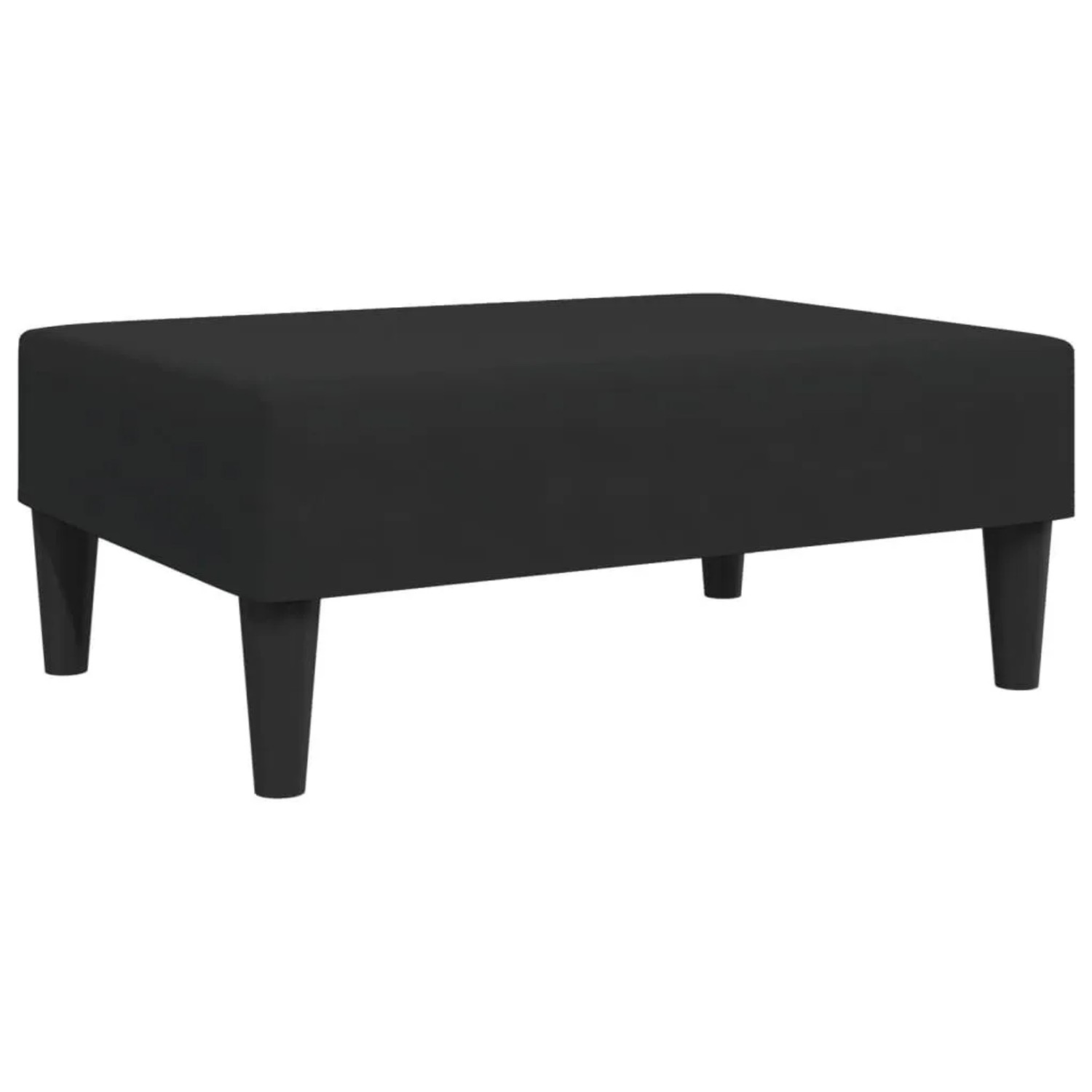 vidaXL Fußhocker Schwarz 77x55x31 cm Samt 379560