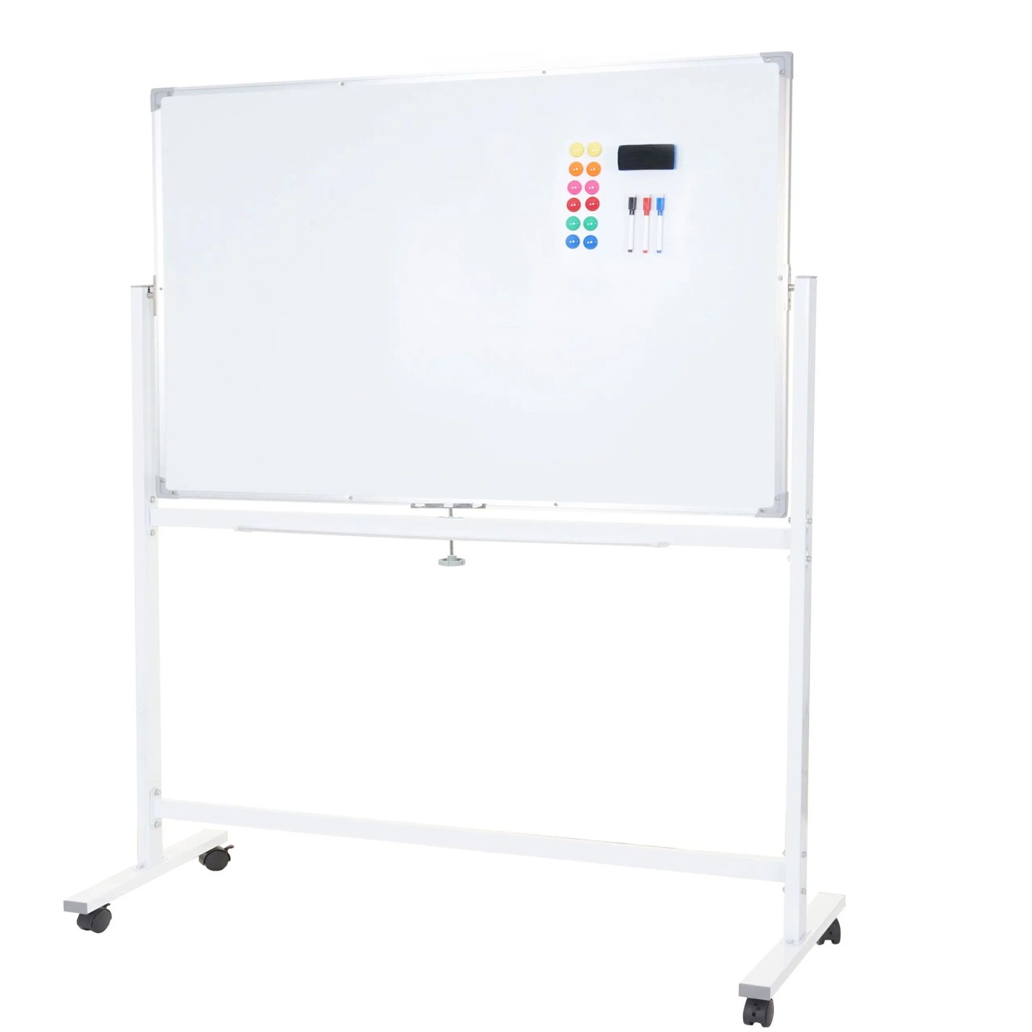 MCW Whiteboard C85 Mobil Rollbar Inkl. Zubehör 120x90cm