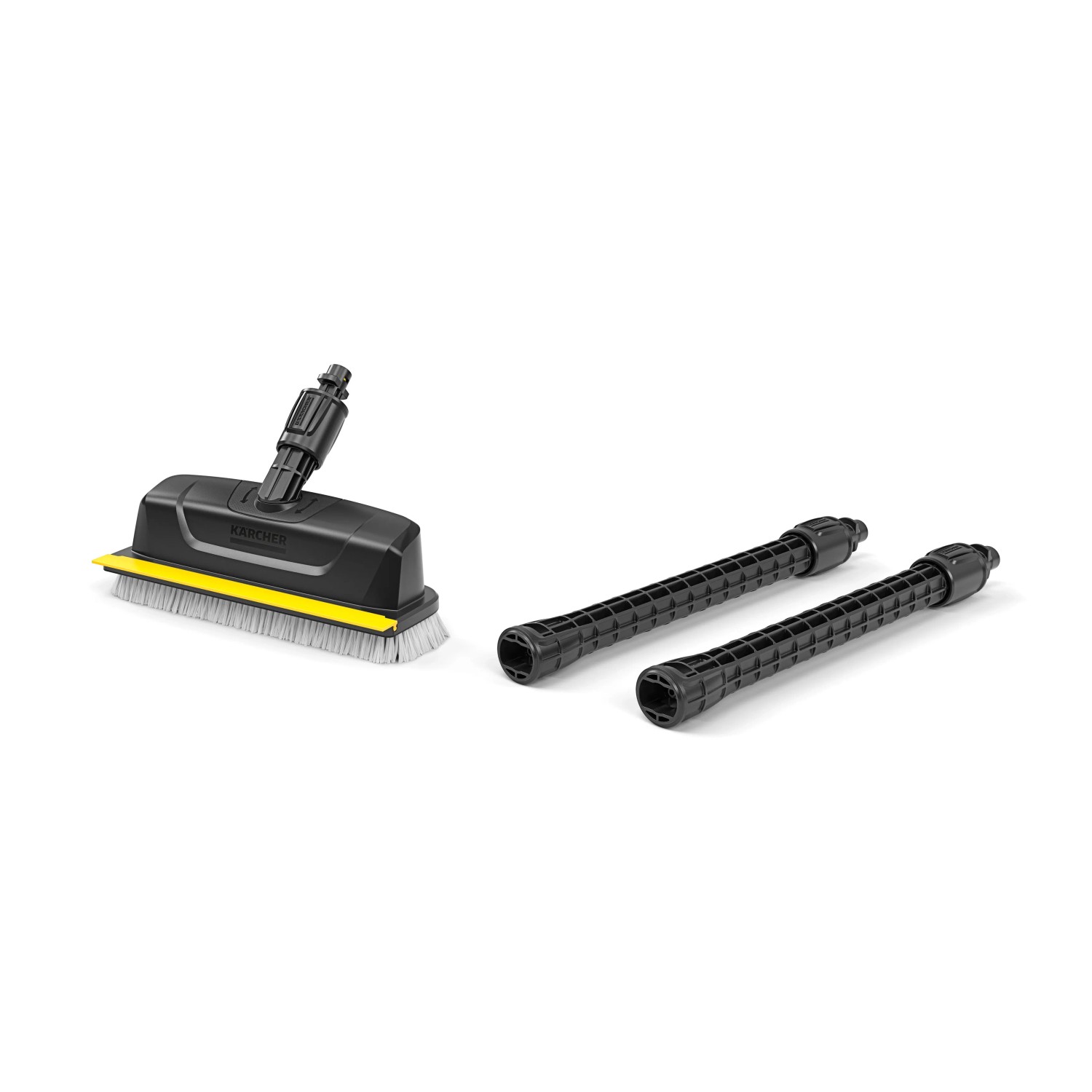 Kärcher Powerschrubber PS 30 Flächenreiniger mit zwei Verlängerungsrohren.