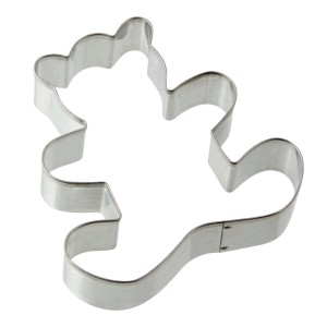 Zenker Ausstecher Teddybär, 75x75mm, aus Weißblech für Plätzchen.