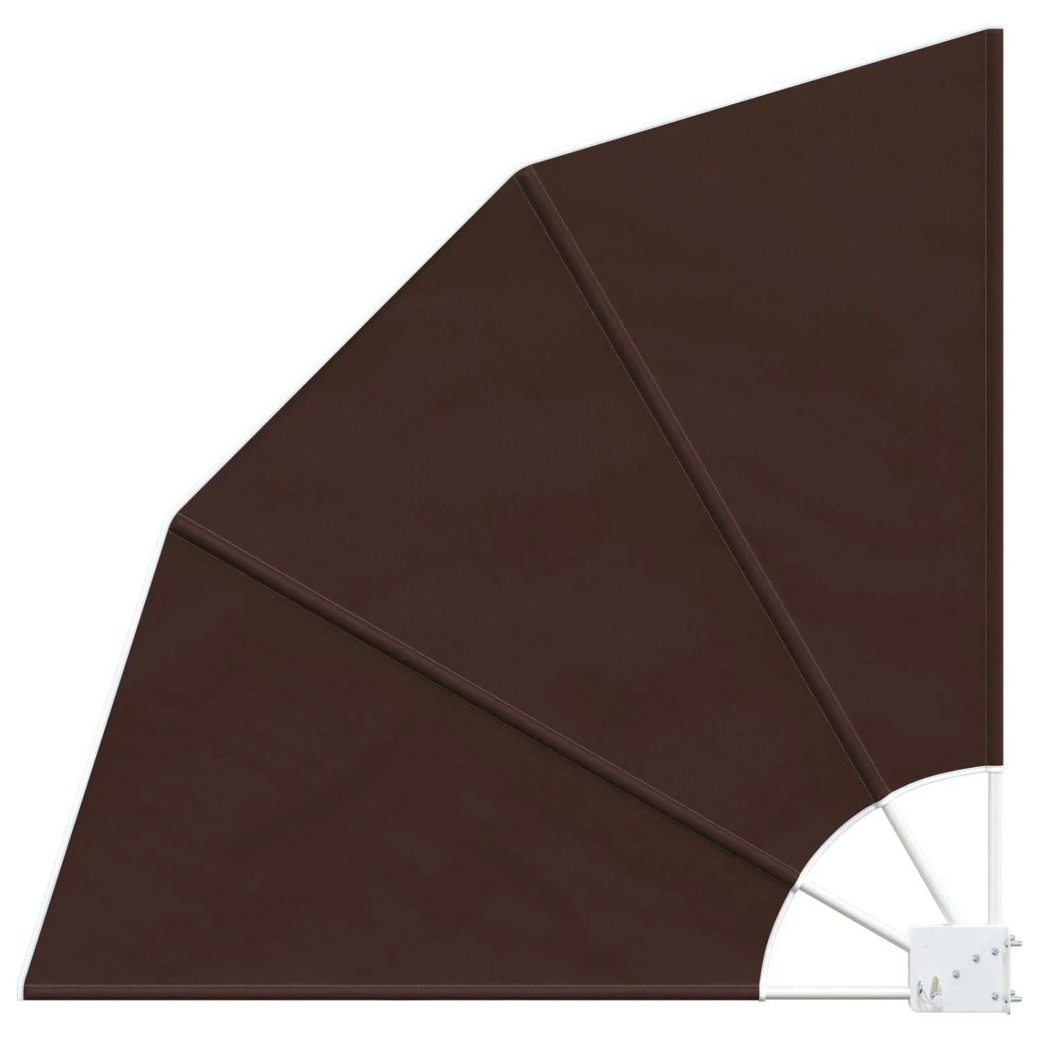 vidaXL Balkon Sichtschutz 115 x 115 cm Polyester Braun 42037163