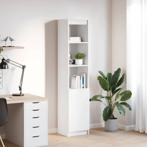 vidaXL Highboard Weiß 37,5x35x180 cm Holzwerkstoff 861670