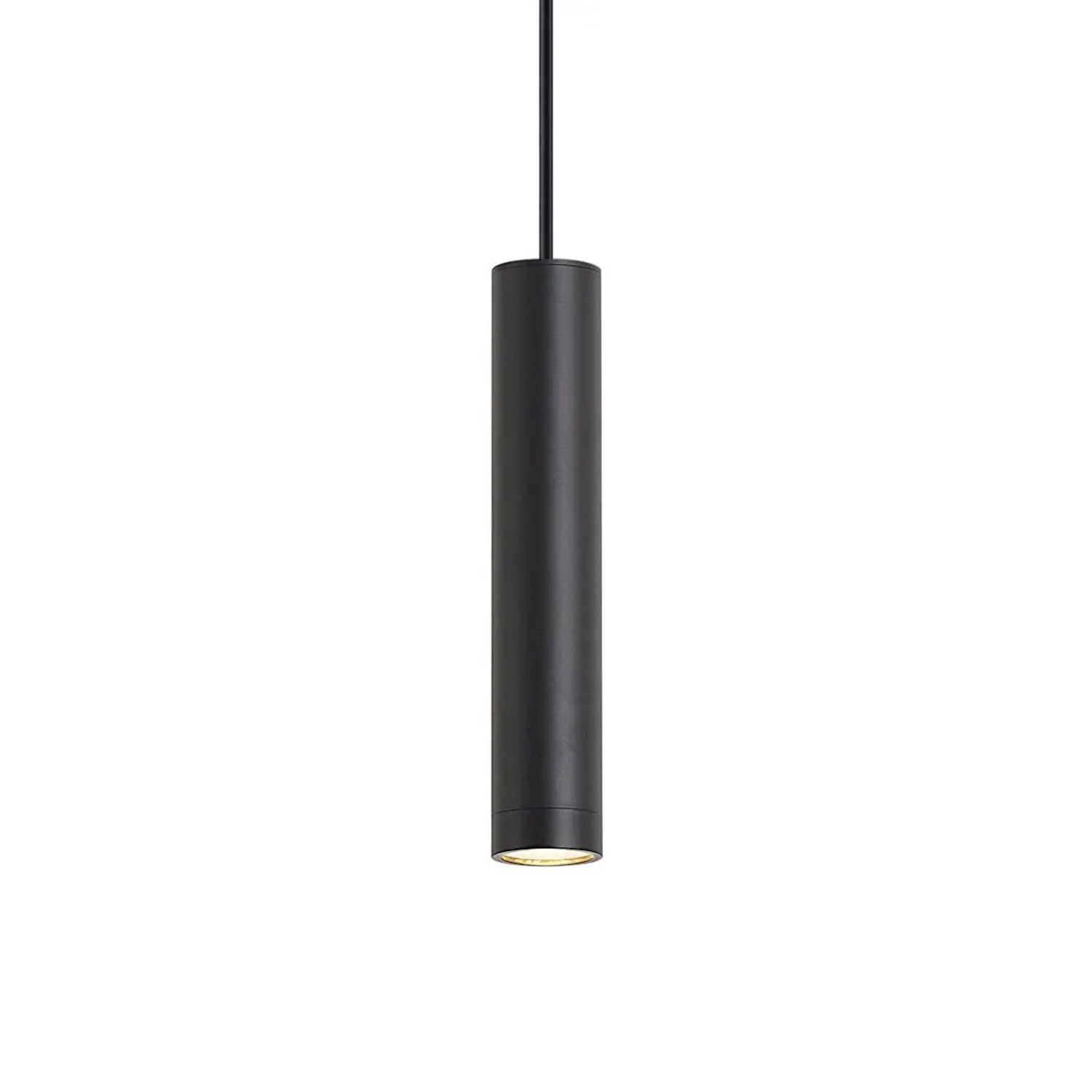 QAZQA Design Pendelleuchte Schwarz GU10 50mm IP44 Tuba