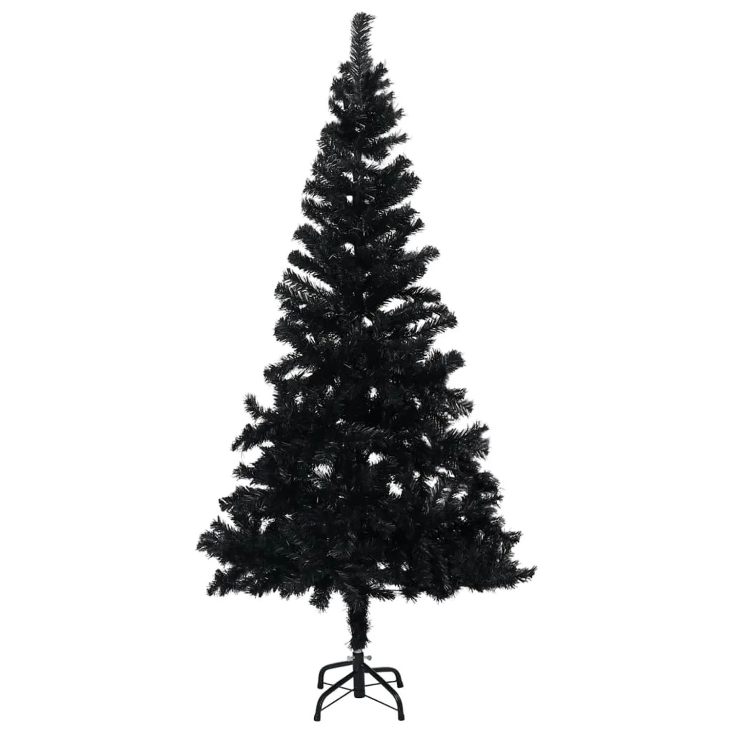 vidaXL Künstlicher Weihnachtsbaum mit LEDs   Kugeln Schwarz 240 cm PVC Modell 2