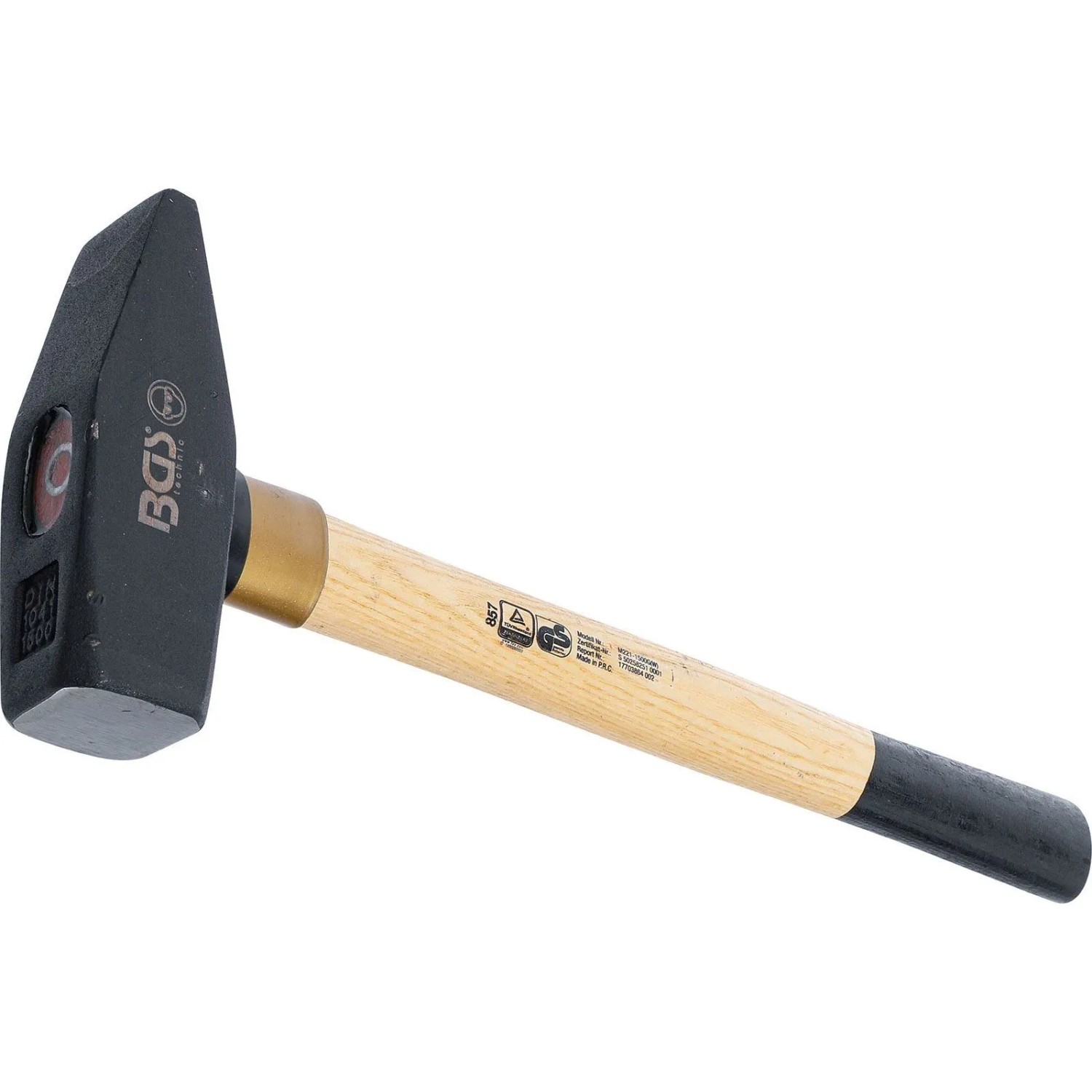 BGS Schlosserhammer Holz Stiel DIN 1041 1500 G 857