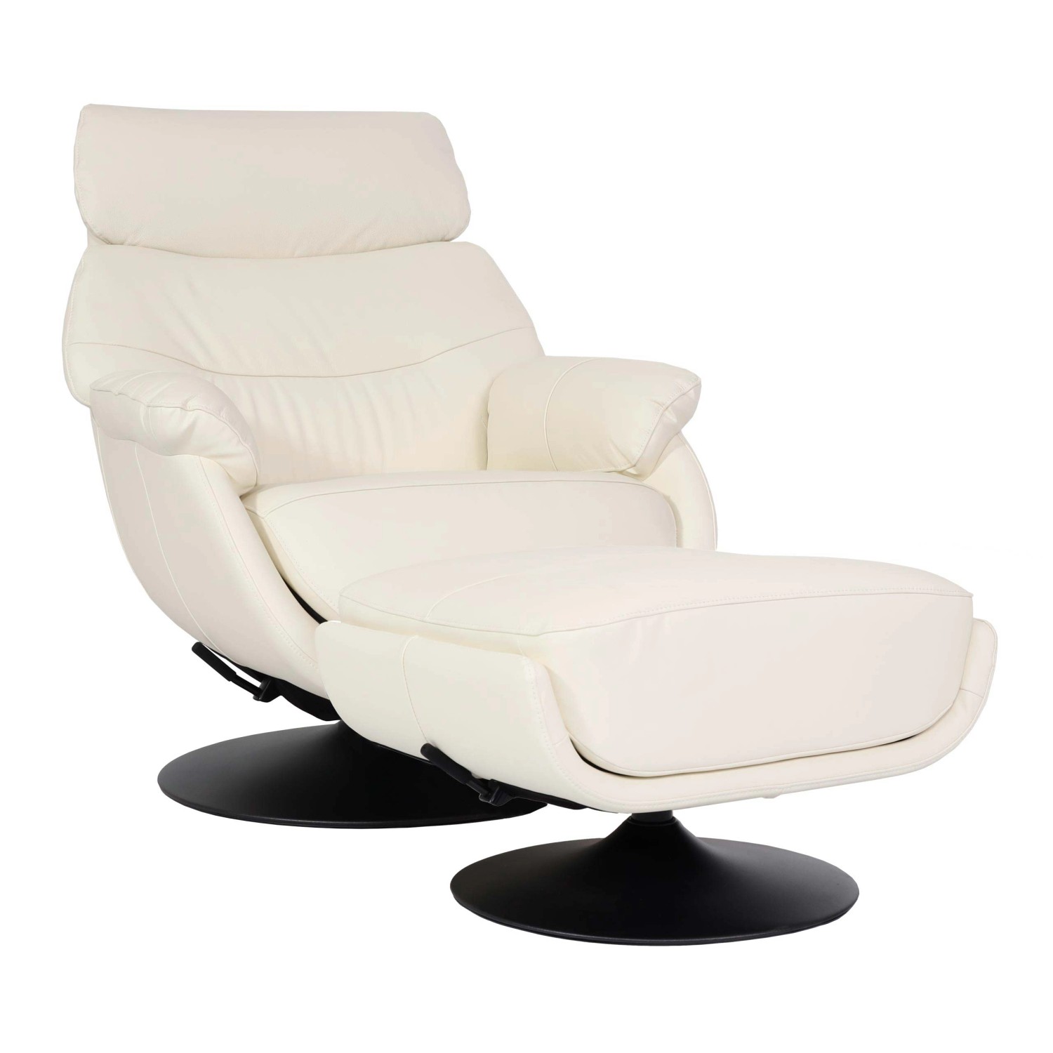 MCW Relaxsessel mit Hocker K99 Creme-Weiß günstig online kaufen