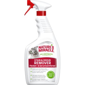 Nature's Miracle Katzenspray zur Fleckenentfernung, 709ml Flasche.